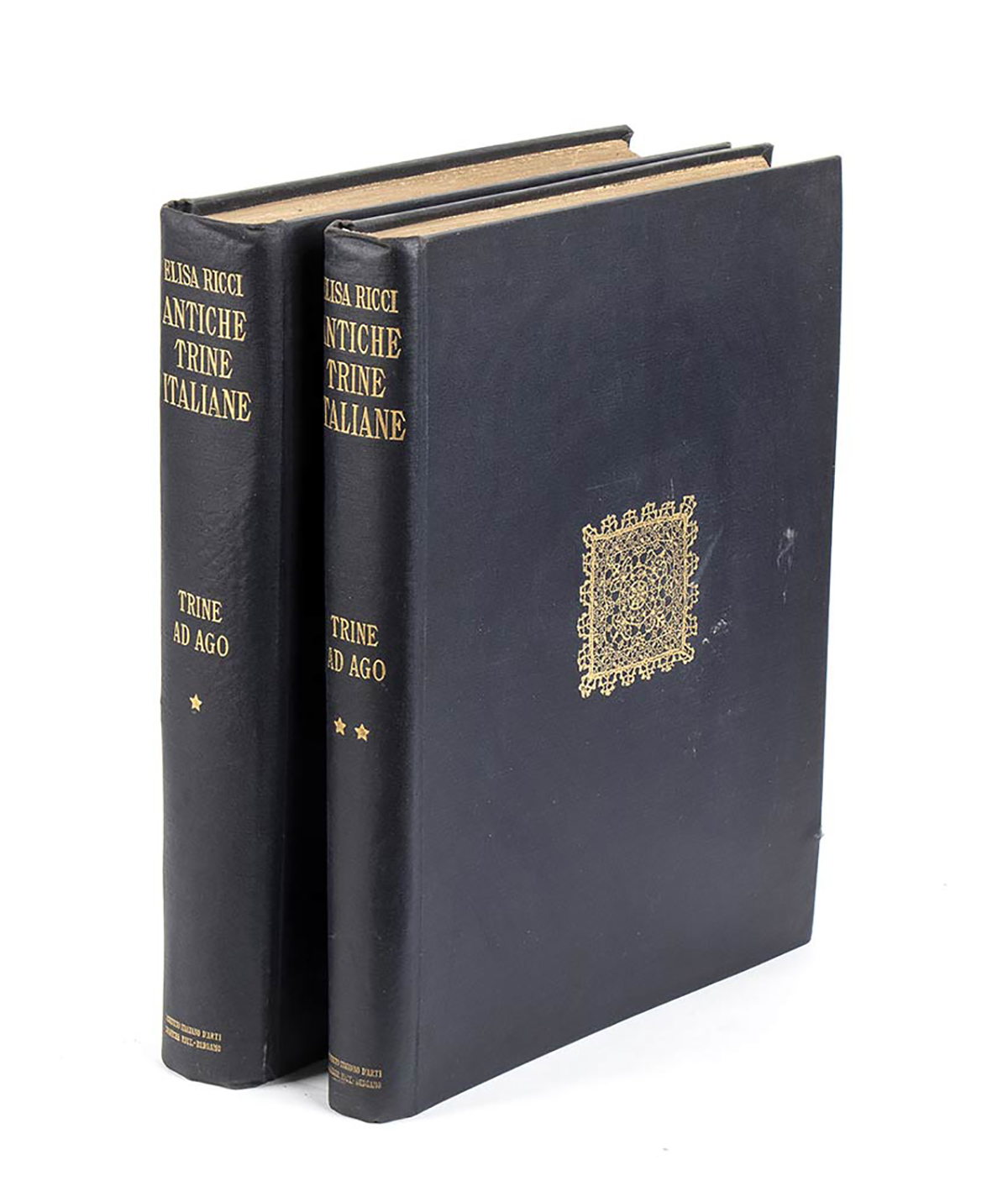 RICCI ELISA ‘ANTICHE TRINE ITALIANE’ 1908 Two volumes, Ricci Elisa, "Antiche Trine Italiane",