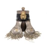Italy, Pre Unitary States, Piedmont, Chepì of the Southern National Guard with epaulets Rigid shaft