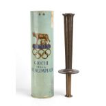 XVII Olympiad Rome, 1960, torch with box Original torch for the XVII OLYMPIAD of Rome, 1960, with