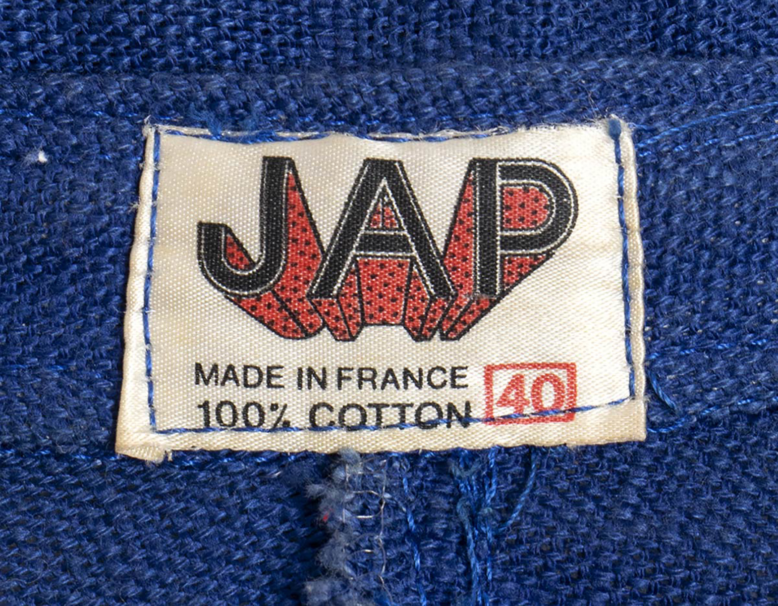 JAP (KENZO) ENSEMBLE 1969/70 A light blue cotton ensemble (shirt and trousers) , Bust 90 cm Waist 65 - Image 4 of 4