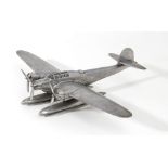 Italy, kingdom model of airplane CANT Z 1007 40x50 cm. aluminium An aluminium model of a CANT Z 1007