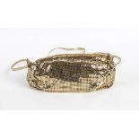 WHITING & DAVIS METAL MESH PURSE 80s A gilded metal mesh evening purse. General Conditions grading