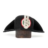 Italy. kingdom, a carabinieri full dress hat Rigid black felt stem, complete with metallic