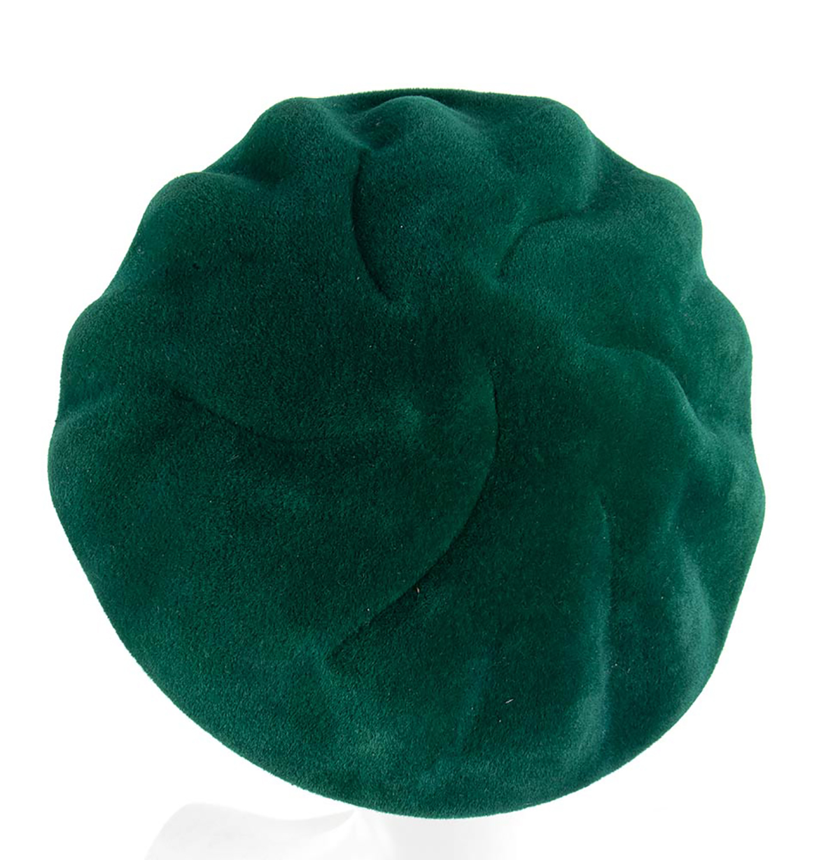 CHRISTIAN DIOR (LICENCE COPY) WOOL HAT 60s Green wool hat. General conditions grading B - Image 2 of 3