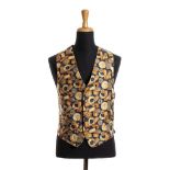 FORNASETTI SILK VEST 80s Silk vest with original box. General Conditions grading A (new with tag)