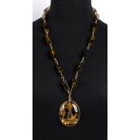 HELIETTA CARACCIOLO FOR ANDRE’ LAUG GILDED METAL NECKLACE Late 70s / Early 80s Gilded metal and
