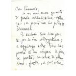 D'Annunzio Gabriele (1863-1938), autographed letter D'Annunzio, Gabriele (1863-1938) - Two sheets