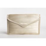 GUCCI SILK POCHETTE 50s Ivory silk pochette General Conditions grading B/C (signs of wear)