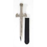 A Fascist honor dagger,a present to the artist T.Piccagliani from the futurist sculptor