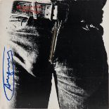 Rolling Stones, "Sticky Fingers" autographed by Andy Warhol Rolling Stones, "Sticky Fingers" LP 33