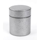 GUCCI ‘CAPRI GUCCISSIMA’ CANDLE 2015 ca Silver embossed leather box candle. General Conditions