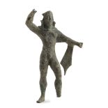 ARCHAIC BRONZE STATUETTE OF HERAKLES 5th - 4th century BC