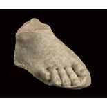 ROMAN MARBLE FOOT 1st century BC - 1st century AD