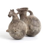 PARTHIAN BURNISHED HORSE-SHAPED JUG North Iran, 3rd - 1st century BC