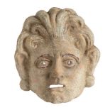 GREEK HELLENISTIC TERRACOTTA THEATRICAL MASK 3rd century BC