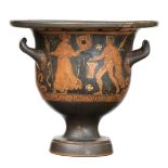 APULIAN RED-FIGURE BELL KRATER Late 4th century BC