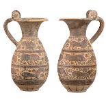 COUPLE OF ETRUSCO-CORINTHIAN OLPAI 580 - 550 BC