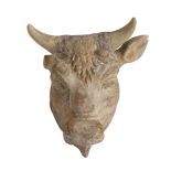 GREEK HELLENISTIC TERRACOTTA SACRED YOUNG BULL PROTOME 3rd century BC