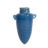 EGYPTIAN TURQUOISE GLASS PASTE TORPEDO FLASK New Kingdom, ca. 1300 BC