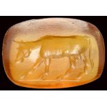 A roman carnelian intaglio. Bull.