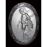 An extraordinary neoclassical rock crystal intaglio. Jason and zodiac signs.
