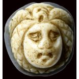 A roman onyx cameo. Medusa head.