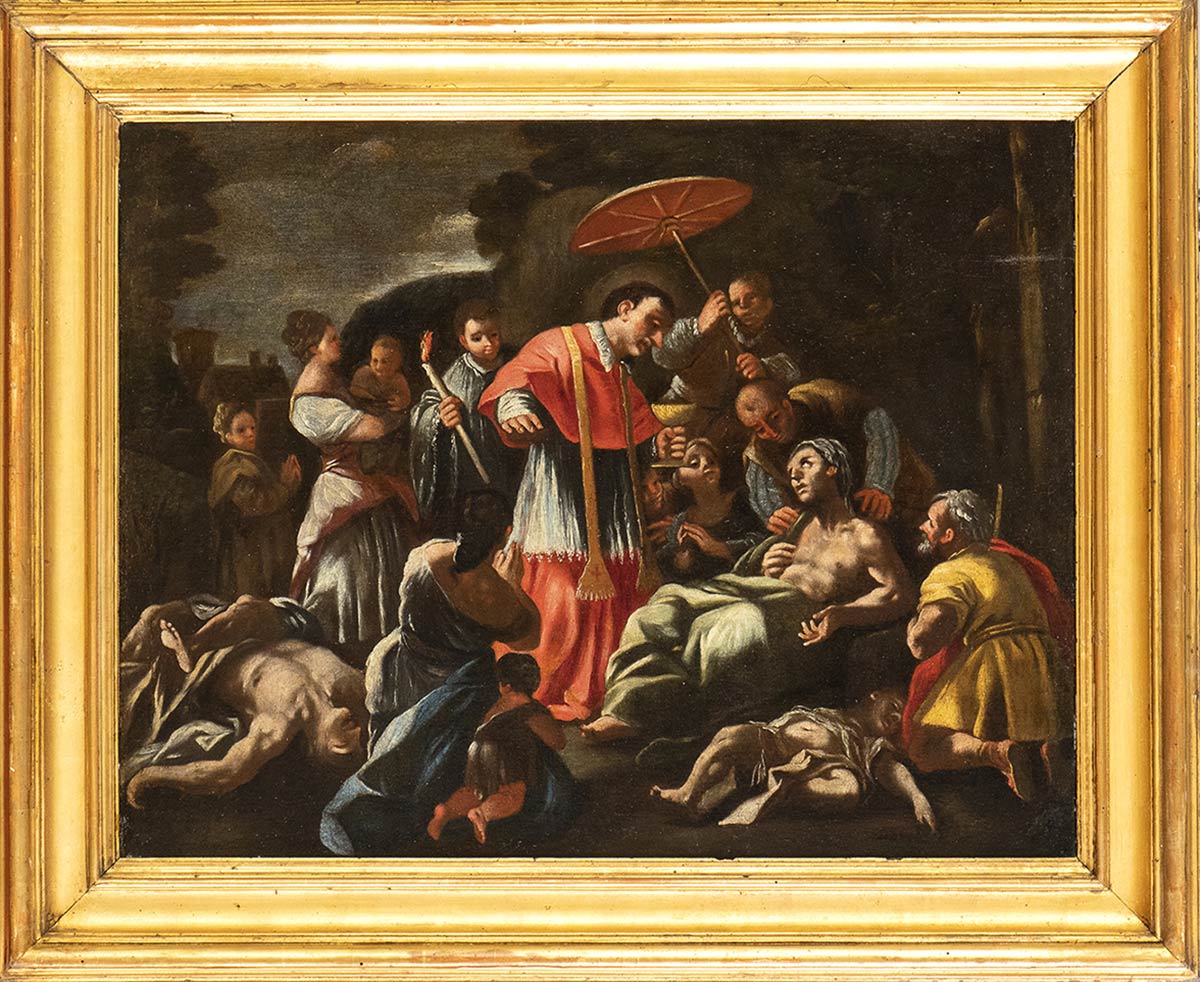 EMILIAN SCHOOL, 17th CENTURY - Miracle of Saint Carlo Borromeo