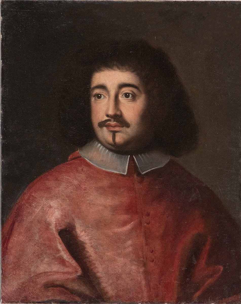 ATELIER OF JACOB FERDINAD VOET (Antwerp, 1639 - Paris, 1689) - Portrait of cardinal Flavio Chigi