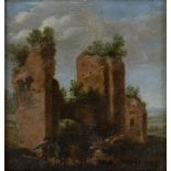 FLEMISH PAINTER ACTIVE IN ROME, FIRST HALF OF THE 18th CENTURY - Landscape with Mario's Trophies, sh