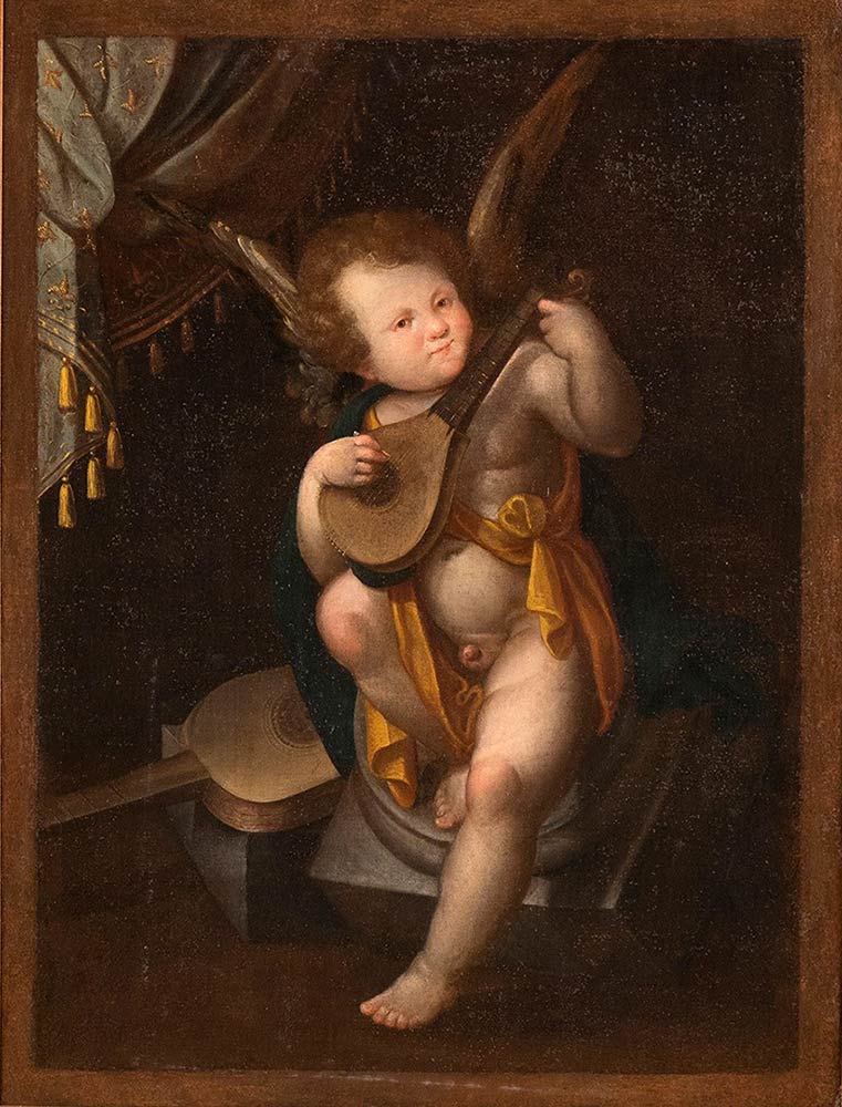 LOMBARD SCHOOL, SECOND HALF 16th CENTURY - Musician angel