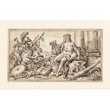 AMBIT OF NICOLAS PUSSIN (Les Andelys, 1594 - Rome, 1665) - Allegorical scene with Hercules and war t
