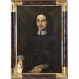 FRENCH SCHOOL, 17th CENTURY - Portrait of gentleman with cartouche