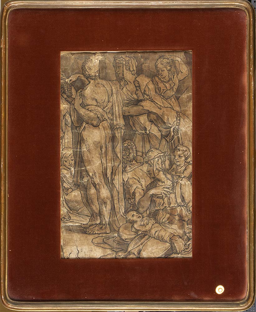 ANONYMOUS, 19th CENTURY - Partial copy after the stories of Moses on Sinai designed by Domenico Becc