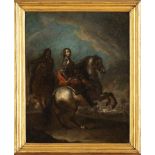 FRANCESCO SIMONINI (Parma, 1686 - 1766), ATTRIBUTED TO - Leader on horseback with a clash of cavalry