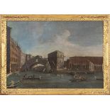 VENETIAN SCHOOL, LATE 18th CENTURY - View of Ponte di Rialto