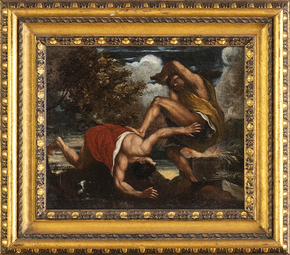 ROMAN SCHOOL, FIRST HALF 18th CENTURY - Cain and Abel - Binding of Isaac. Couple of paintings - Image 2 of 5