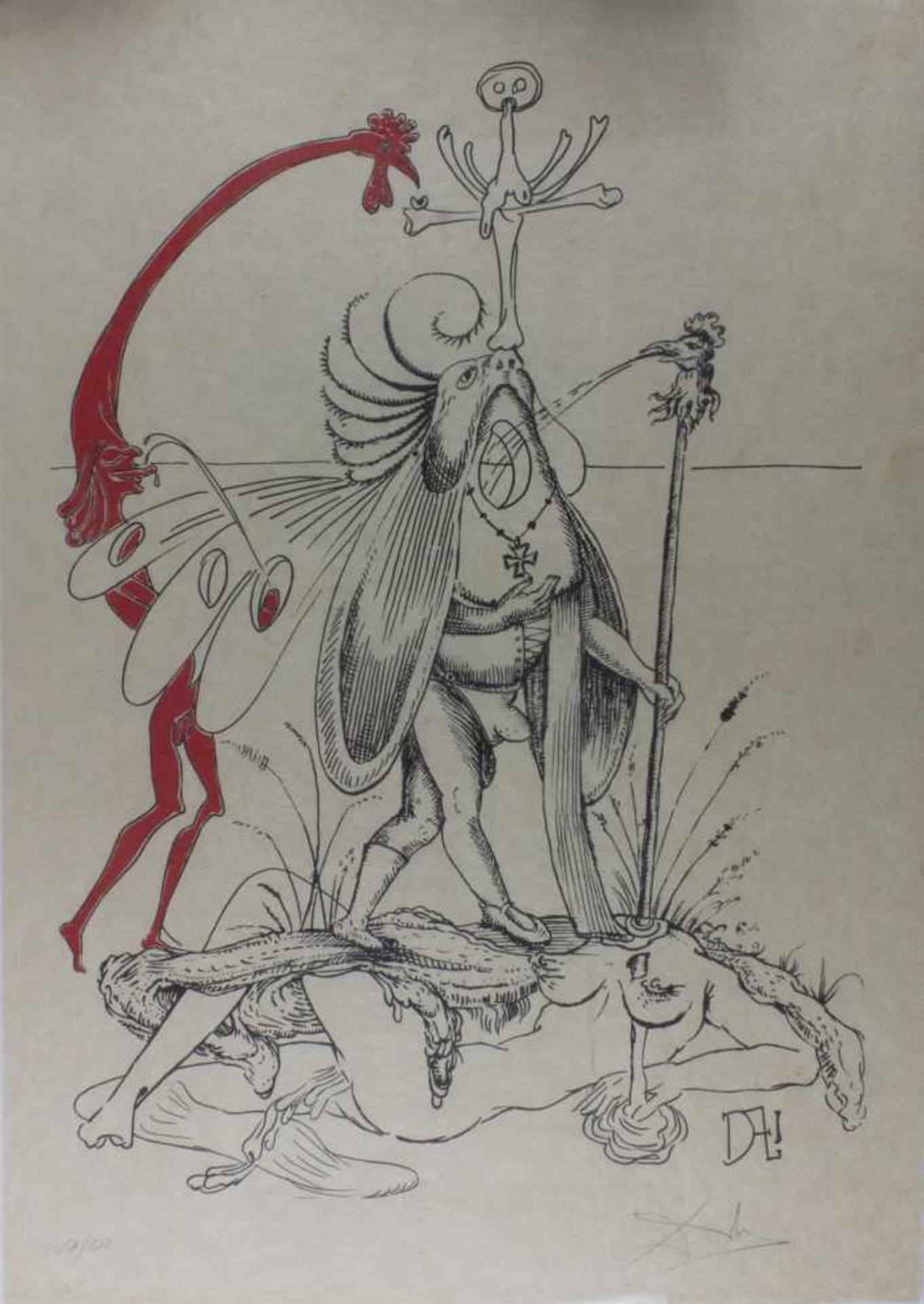 SALVADOR DALI (1904-1989)Les songes drolatiques de Pantagruel (1973)Lithographie originale
