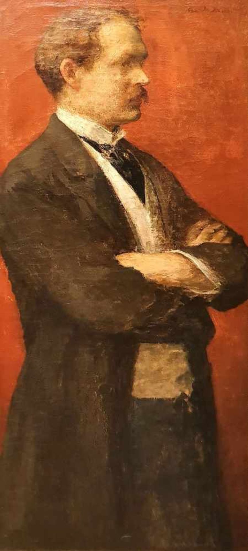 GARI MELCHERS (1860-1932)Portrait de William Slocum DavenportHuile sur toile signée en haut