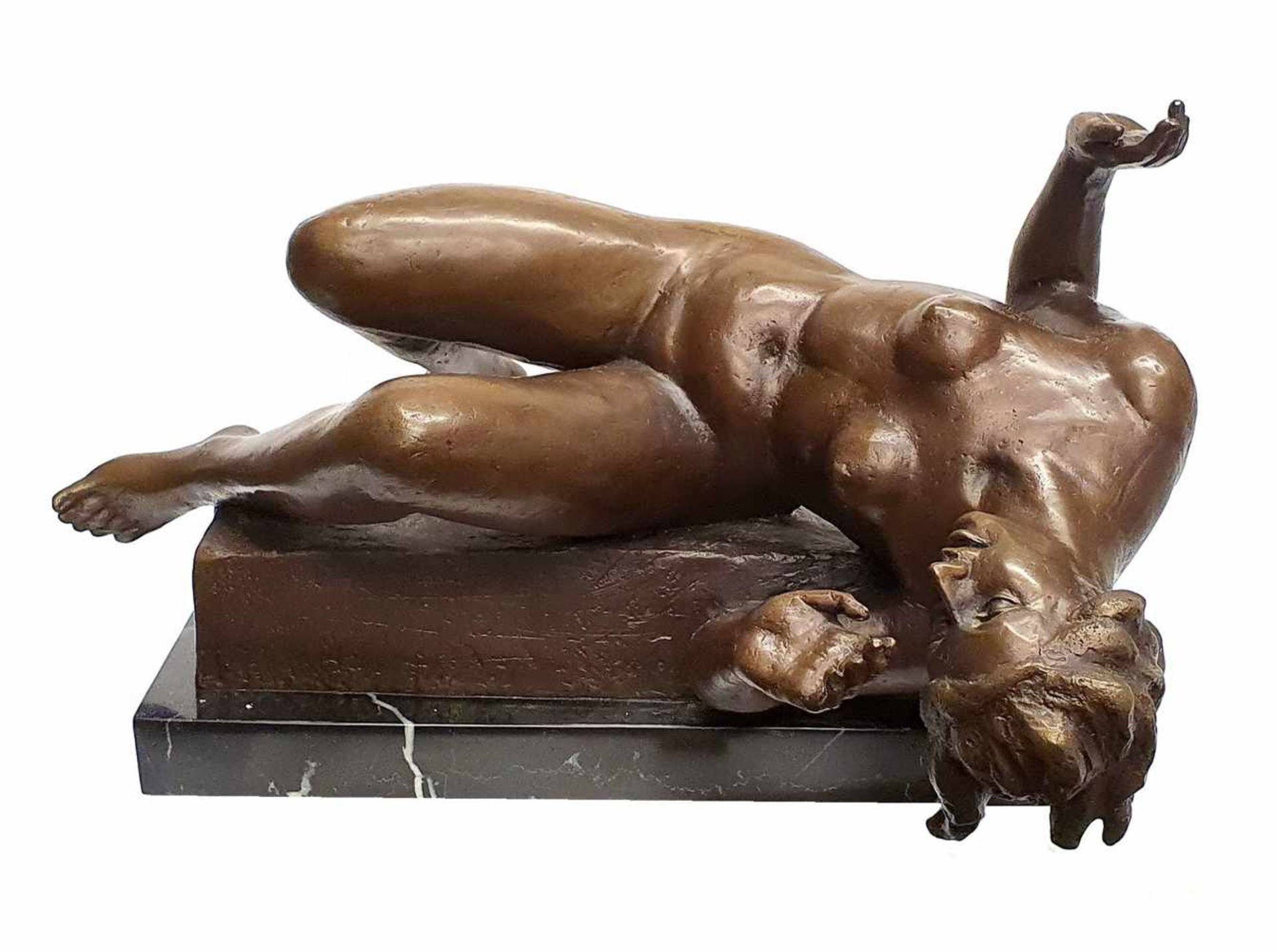 ARISTIDE MAILLOL (1861-1944), d'aprèsLa Rivière, 1938-1943Sculpture en bronze à patine brun