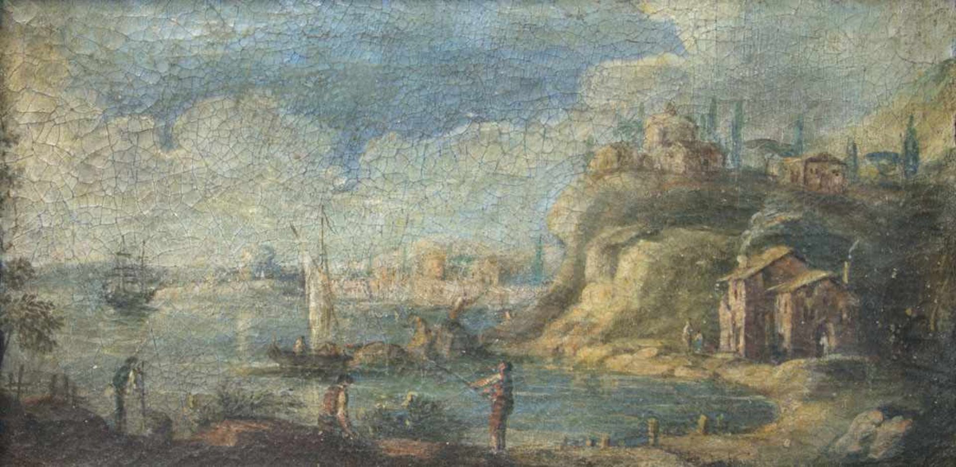 FRANCESCO ALBOTTO (1721/22-1757), entourageCaprice VenitienHuile sur toile d'origine présentant