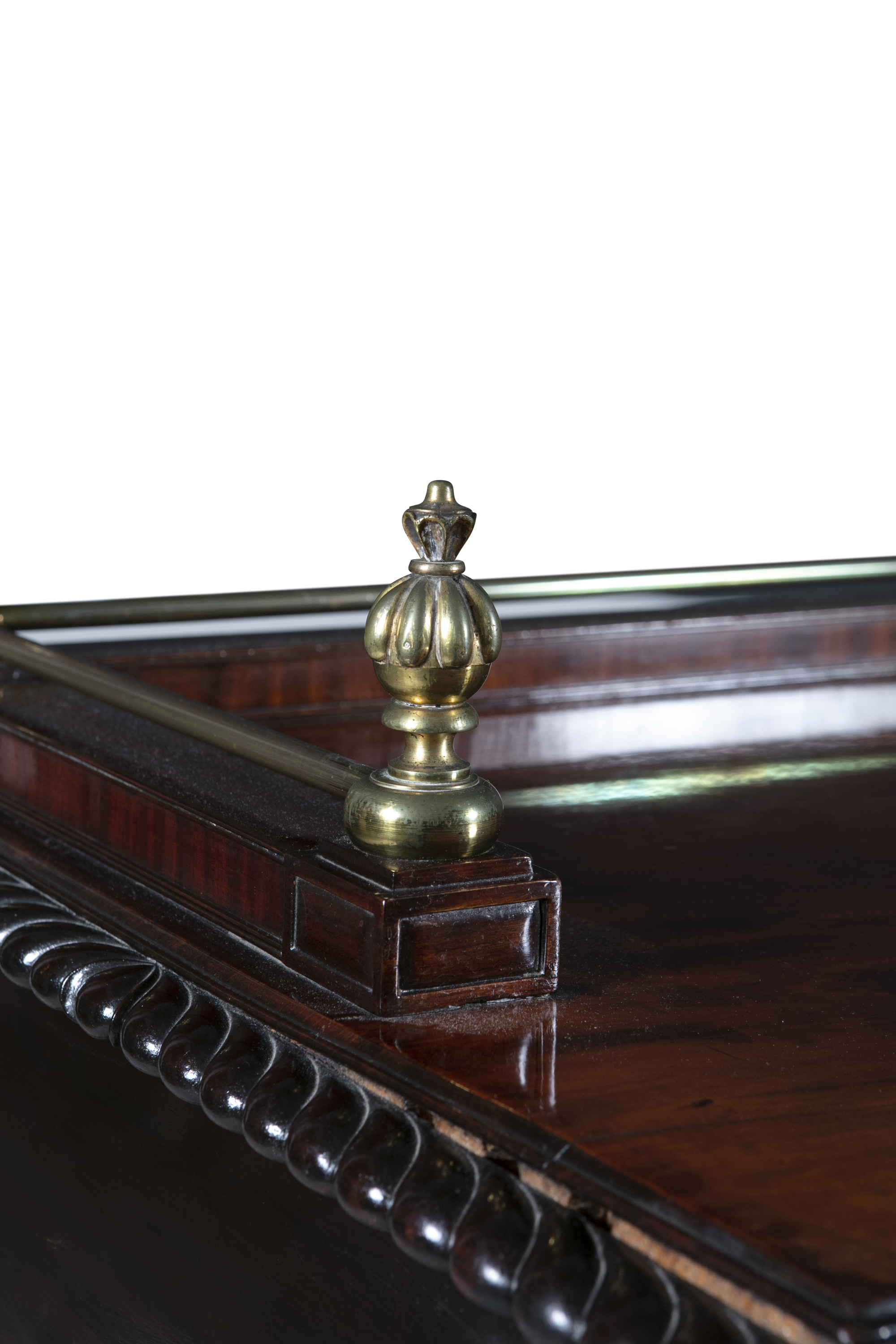 AN EARLY 19TH CENTURY MAHOGANY RECTANGULAR TWIN PEDESTAL SIDEBOARD, in the manner of Gillows of - Image 3 of 4