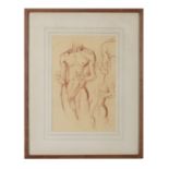 HAROLD OWEN (1897-1971)Studies of a male nudeRed chalk on paper, 30.5 x 20cm (12 x 8)Signed with