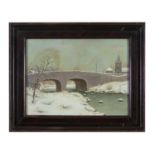 KARL UHLEMANN'Old Bridge, Rostrevor'Oil on board, 28.5 x 38.5 cmSigned