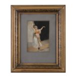 F. FABIO (ITALIAN 19TH CENTURY)Dancing bodyOil on board, 14 x 10cm Signed