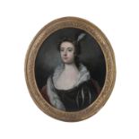 LATE 17TH/EARLY 18TH CENTURYPortrait of a young lady in elegant dress, with ruff collar and