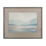 DOUGLAS ALEXANDER RHA (1871-1945)Lake and Mountain SceneWatercolour, 38 x 52.5cmSigned