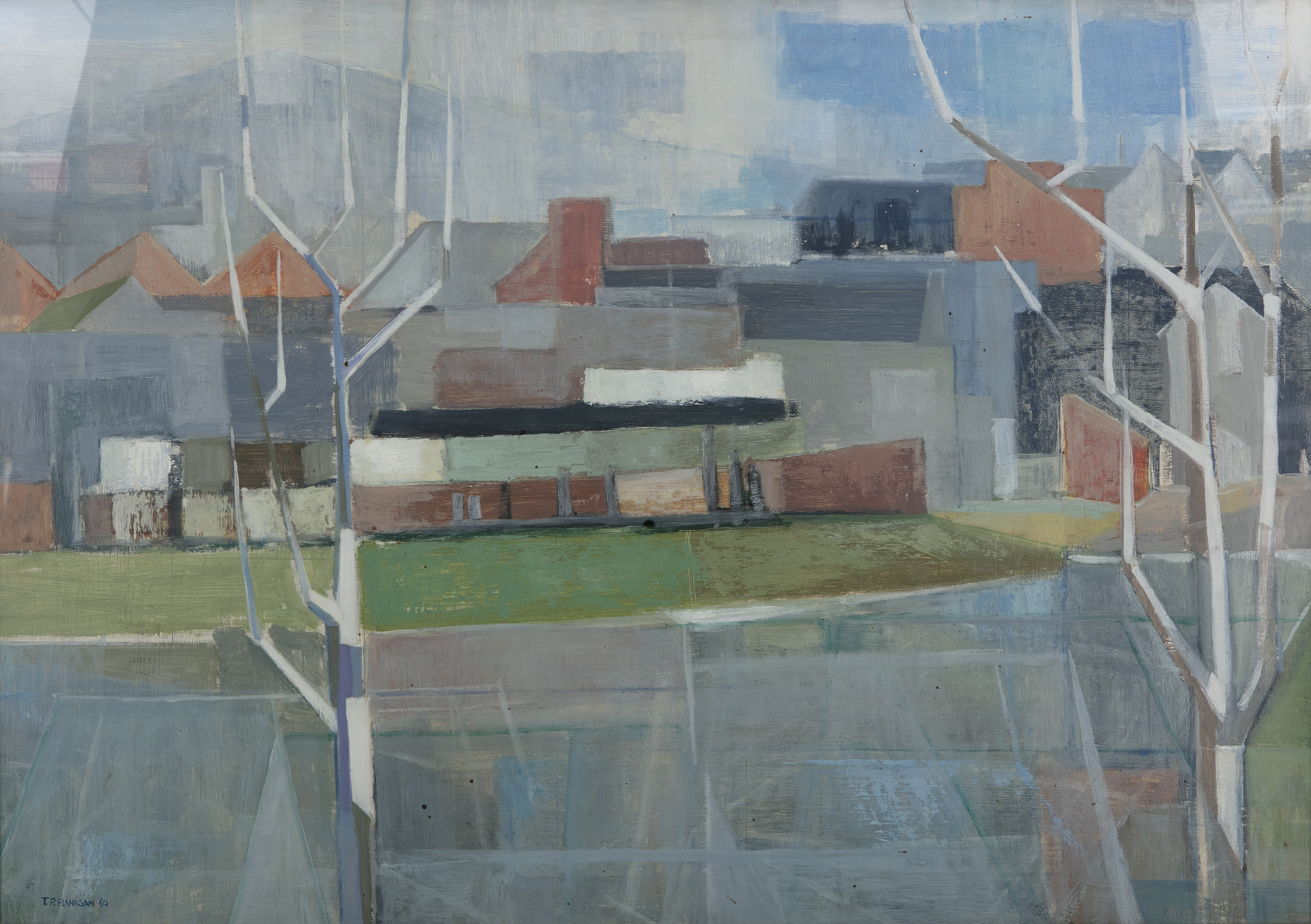 Terence P. Flanagan PRUA RHA (1929-2011) View from St. Mary's (1968) Oil on board, 75 x 106cm (29½ x