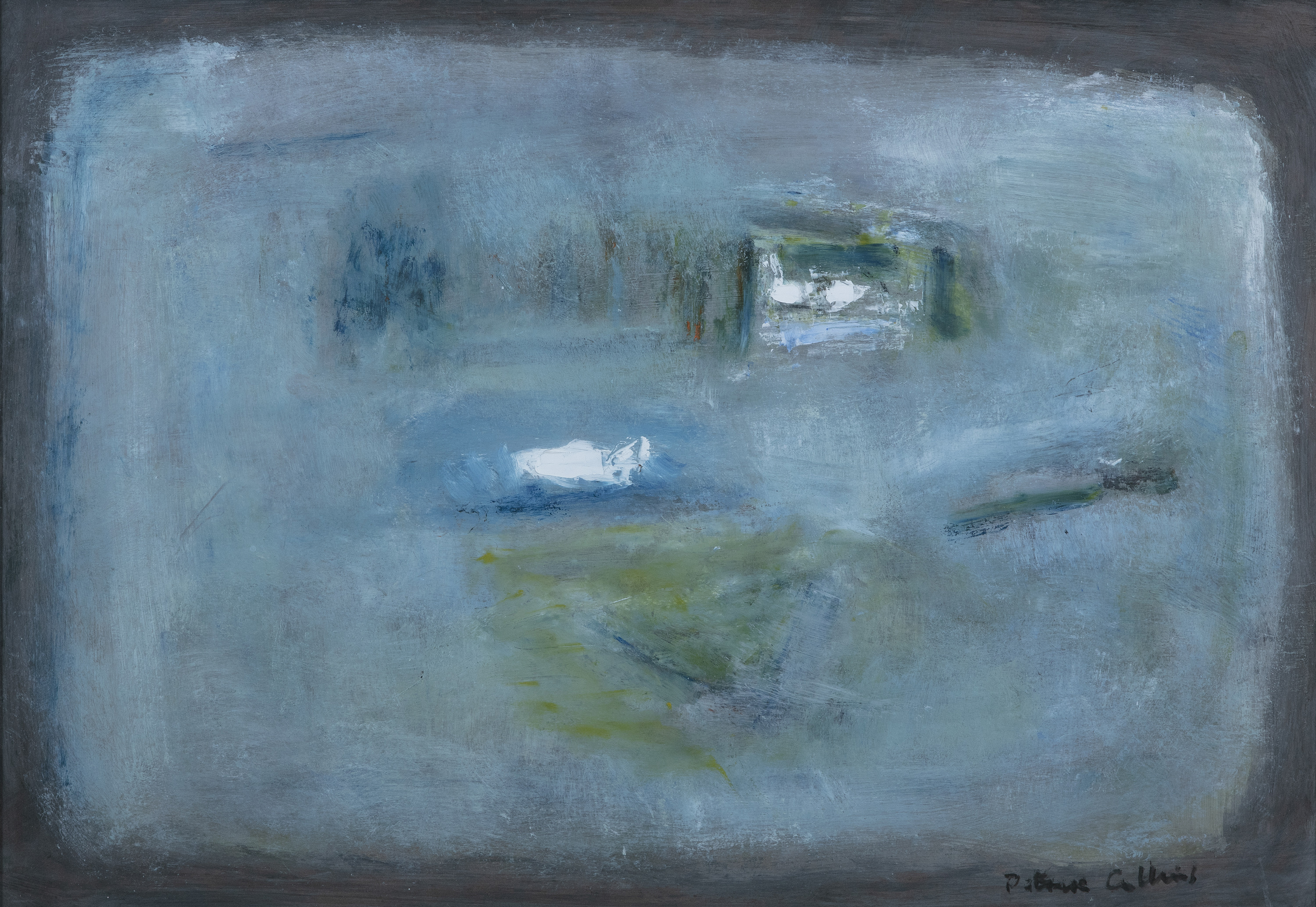 Patrick Collins HRHA (1910-1994) Lake Swan Feeding Oil on board, 35 x 50cm (13¾ x 19½) Signed