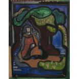 Evie Hone HRHA (1894-1955) The Garden at Gethsemane Gouache, 29 x 24cm (11½ x 9½'') Provenance: From