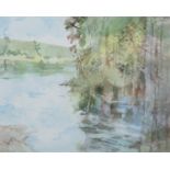 Terence P. Flanagan PRUA RHA (1929-2011) Lower Lough Erne (2005) Watercolour, 33 x 42cm (13 x 16½'')